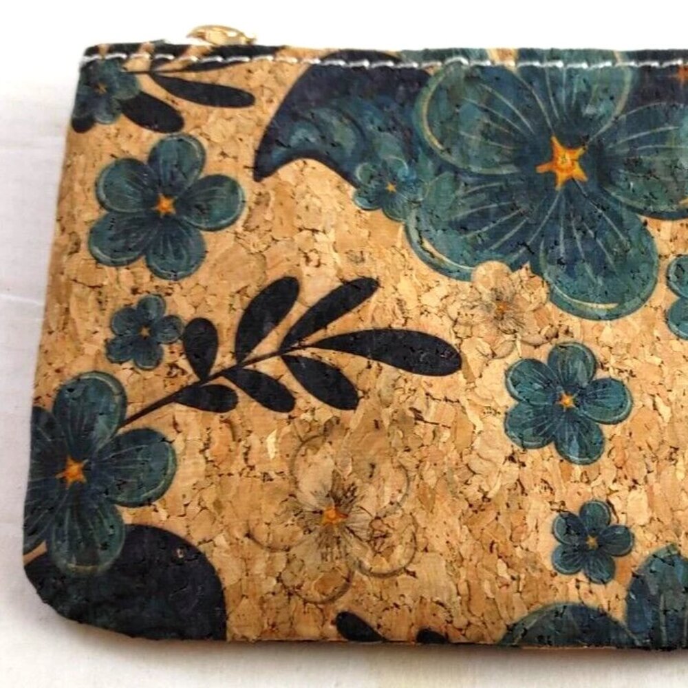 Cork Vegan Leather Coin Purse Wallet Pouch Hippie Hippy Boho Bohemian
